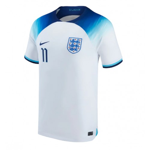 England Marcus Rashford #11 Replika Hjemmebanetrøje VM 2022 Kortærmet